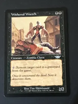 Withered Wretch X1 Legions Ex Condition See Front/back Pics - Image 1