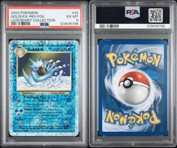 Pokemon TCG Golduck Legendary Collection Reverse Holo Uncommon Card 43/110 Psa 6 - Image 3