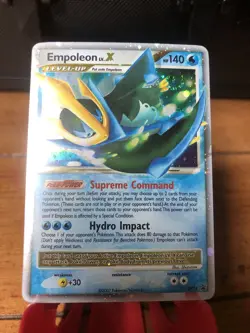2007 Pokemon TCG Diamond & Pearl Empoleon LV.X Black Star Promo #DP11 Holo - Image 1
