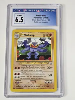 Machamp 2000 Pokemon Black Star Promo - Pokemon League #43 Wotc CGC 6.5 - Image 1