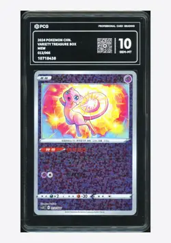 Pokemon PCG 10 GEM MINT Mew Rev Holo 2024 013/066 CSZC S.Chinese - Image 1