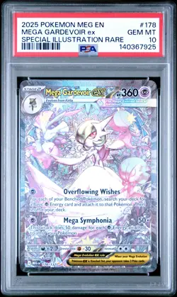 2025 POKEMON MEG SPECIAL ILLUSTRATION RARE #178 MEGA GARDEVOIR EX PSA 10 - Image 1