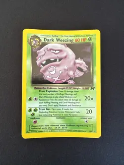 Dark Weezing Holo 14/82 WOTC Vintage Pokemon | Team Rocket Pokemon TCG - Image 1