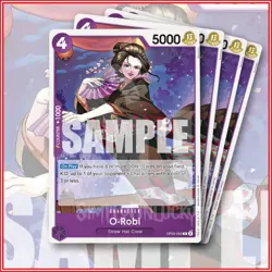 ONE PIECE TCG: O-Robi ST18 OP05-063 x4 PURPLE Starter Deck Monkey.D.Luffy - Image 1