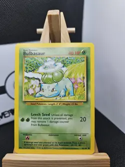 Bulbasaur 44/102 Base Set Rare Pokemon Card - Image 2
