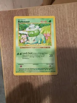 Pokemon Card - Shadowless Bulbasaur 1999 WOTC Base Set 44/102 - NM - Image 2