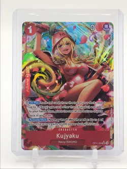 KUJYAKU 2025 ONE PIECE FIST DIVINE SPEED SUPER RARE ALT ART #OP11-004 Q0646 - Image 1