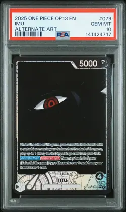 2025 ONE PIECE OP13-CARRYING ON HIS WILL ALTERNATE ART #079 IMU PSA 10 - Image 1