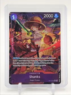 SHANKS 2025 ONE PIECE CARRYING ON HIS WILL RARE ALT ART B #OP13-065 Q0646 - Image 1