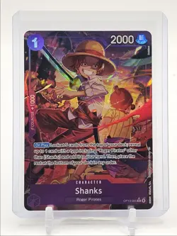 SHANKS 2025 ONE PIECE CARRYING ON HIS WILL RARE ALT ART A #OP13-065 Q0646 - Image 1