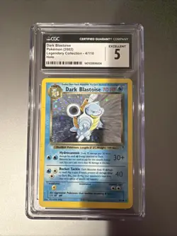 Pokemon TCG Dark Blastoise Holo 4/110 Legendary Collection 2002 CGC 5 - Image 1