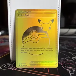 POKE BALL GOLD SWSH146 SWORD & SHIELD CELEBRATIONS 25TH ANNIVERSARY PROMO - Image 1