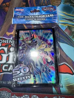 YUGIOH OFFICIAL KONAMI THE DARK MAGICIANS CARD SLEEVES 50ct SEALED Free Shipping - Image 1