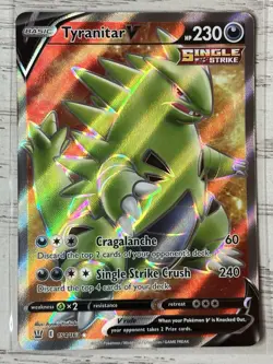 Tyranitar V 154/163 Single Strike Ultra Rare | Battle Styles | Pokemon TCG NM - Image 1