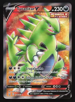 Tyranitar V (Full Art) 154/163 SWSH05: Battle Styles Ultra Rare Pokemon Card - Image 1