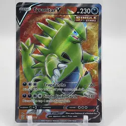 Tyranitar V - 154/163 - Ultra Rare - Battle Styles - Pokemon Card - NM/M - Image 1