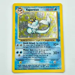 Vaporeon 12/64 Lightly Played Holo Rare Jungle Set 1999 Vintage Pokemon TCG - Image 1