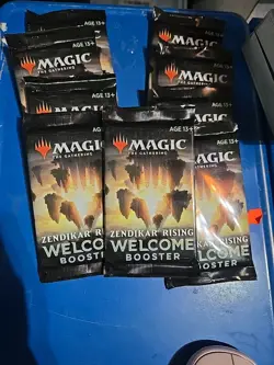Magic The Gathering Zendikar Rising Welcome Booster 10 ct cards. Qty: 9 pks - Image 1