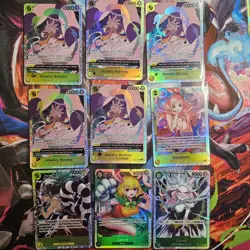 One Piece TCG 9 Card SR Lot - Image 1
