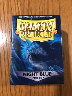 Night Blue Matte Dragon Shield - Standard Size Card Sleeves 100ct Pack - Image 1