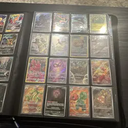 Huge Binder Collection Lot of 1.024 Pokemon Cards 64 pages ex, IR, Full Art, etc - Image 1