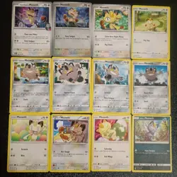 x12 Meowth Galarian Meowth. pokemon card mixed lot collection Lot. cute cat - Image 1