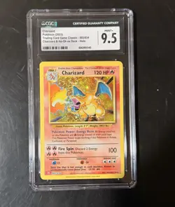 Charizard 003/034 Trading Card Game Classic Holo CGC 9.5 Mint+ - Image 1