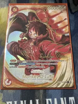 One Piece TCG English Luffy ST01-012 OP-05 Eiichiro Oda Card - Image 3