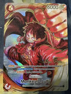 One Piece TCG English Luffy ST01-012 OP-05 Eiichiro Oda Card - Image 5