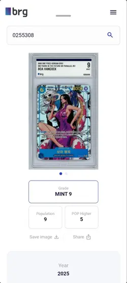 Boa Hancock OP07-051 Comic Parallel Manga Alt Art ONE PIECE Card Korean BRG 9 - Image 3