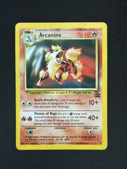 Pokemon Card - Arcanine #6 WoTC Black Star Promo - HP - Image 1