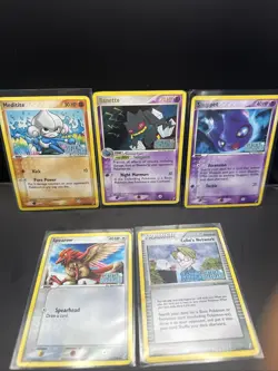 Pokemon TCG Crystal Guardians Stamped 5 Card Mixed Lot - All LP+ - Image 1