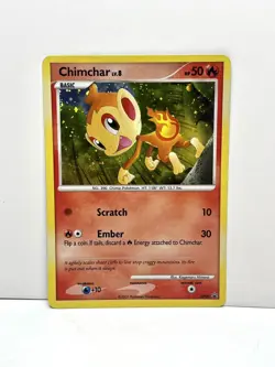Pokemon TCG Chimchar - DP02 - Pokemon Diamond & Pearl Promo Holo Card LP - Image 1