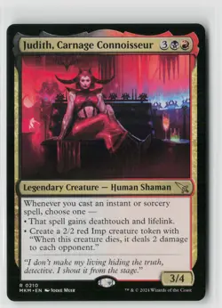 MTG Murders At Karlov Manor Judith, Carnage Connoisseur x1 NM Rare - Image 1