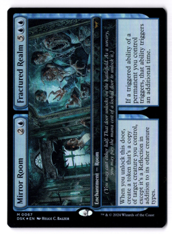 Mirror Room Fractured Realm NM* FOIL Duskmourn ENGLISH 0067 mtg -UnltdCards - Image 1