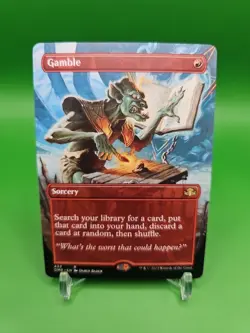 Gamble (Borderless) Dominaria Remastered Regular - Image 1