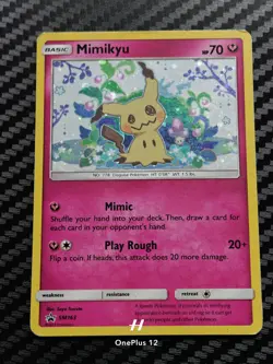 Mimikyu SM163 Holo Black Star Promo Pokemon Card Sun & Moon - Image 2