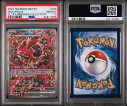 2025 POKEMON MEP EN-ME BLACK STAR PROMO #024 ORICORIO EX PSA 10 - Image 3
