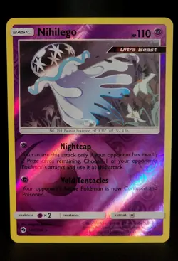 NM-MINT | Nihilego 106/214 | Lost Thunder | Reverse Holo | Holo Rare Pokemon TCG - Image 1