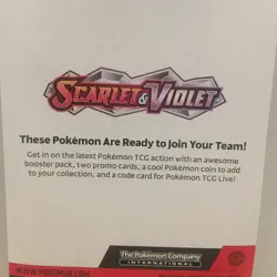 New Pokemon Arcanine/Growlithe Scarlet & Violet Blister Pack + Coin - Image 5