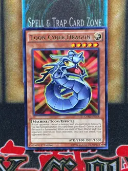 Yugioh Toon Cyber Dragon CORE-EN043 Rare 1st Ed NM - Image 1