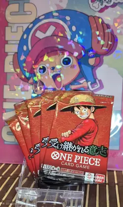 One Piece TCG OP13 Carrying On His Will - 5 Booster Packs Japanese - Image 1