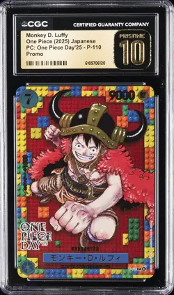 2025 ONE PIECE (2025) JPN ONE PIECE DAY '25 MONKEY D. LUFFY CGC 10 PRISTINE - Image 1
