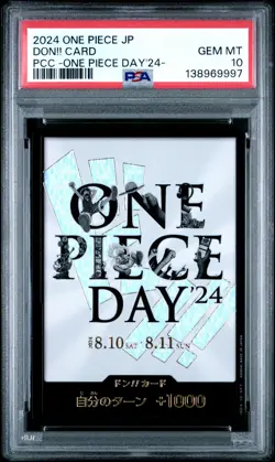 2024 ONE PIECE JPN PREMIUM CARD COLL -ONE PIECE DAY'24- DON!! CARD PSA 10 - Image 1