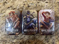 One Piece Tin Set Vol 2 Set of 3 | TS-02 OP-13 | Sealed Bandai Ships Fast - Image 1