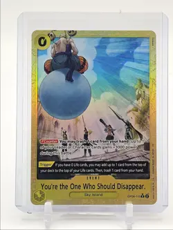 YOU'RE THE ONE WHO SHOULD DISAPPEAR 2024 ONE PIECE MANGA ALT ART A Q0646 - Image 1