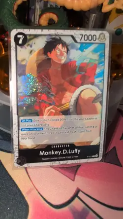 Monkey D.Luffy RARE PREMIUM PROMO FOIL P-075 ONE PIECE TCG NEAR MINT NM - Image 1