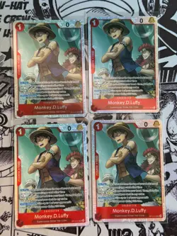 x4 Playset - One Piece OP14 The Azure Sea's Seven - Monkey.D.Luffy SR OP14-013 - Image 1
