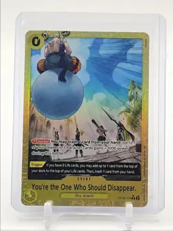 YOU'RE THE ONE WHO SHOULD DISAPPEAR 2024 ONE PIECE RARE ALT ART Q0646 - Image 1