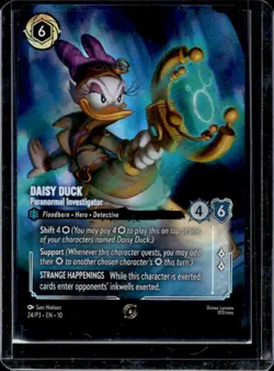 2026 Disney Lorcana Promo Cards Daisy Duck Store Championship Promo #24/P3 - Image 1
